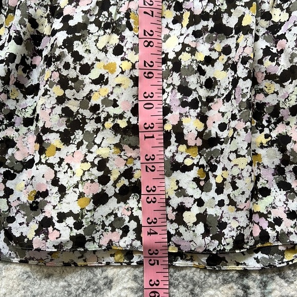 Theory Graphic Silk Drawstring Mini Dress - Picture 10 of 10